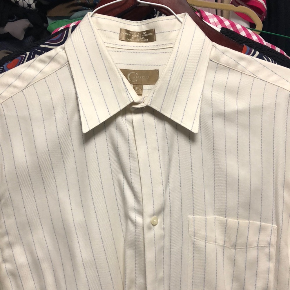 Chiarelli men’s shirt 15 1/2 x 32/33. French cuffs
